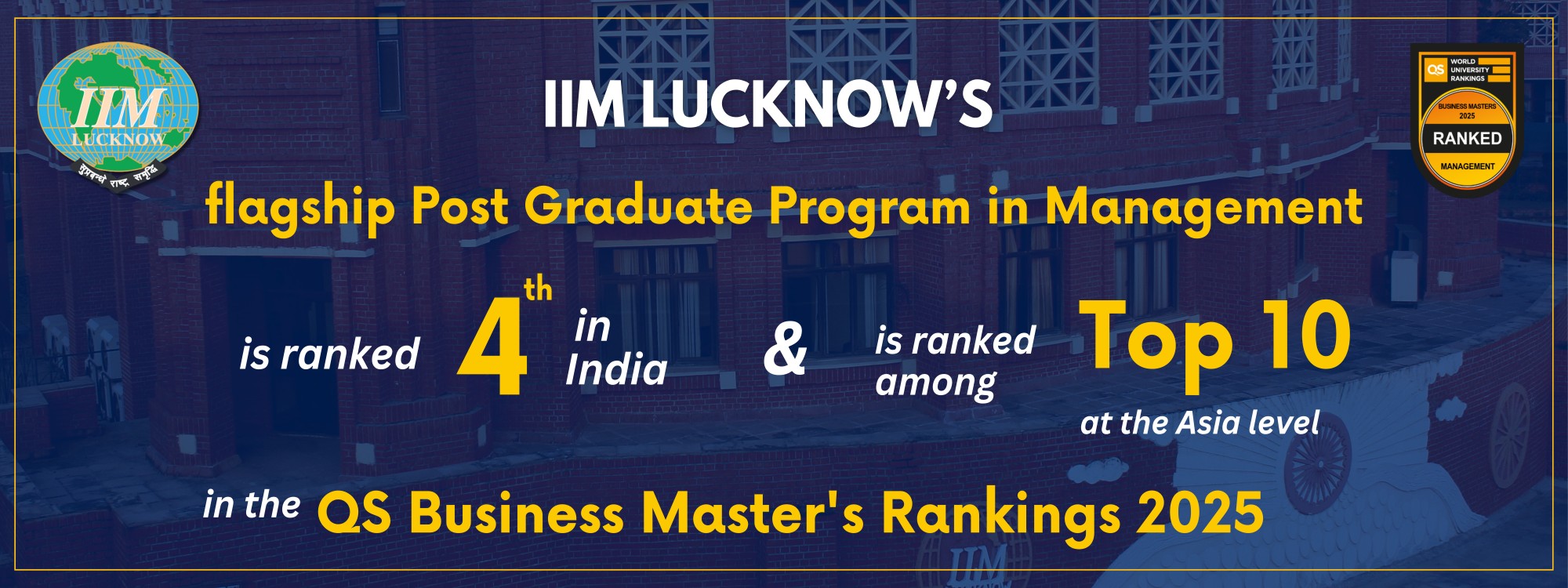 ABOUT IIM LUCKNOW